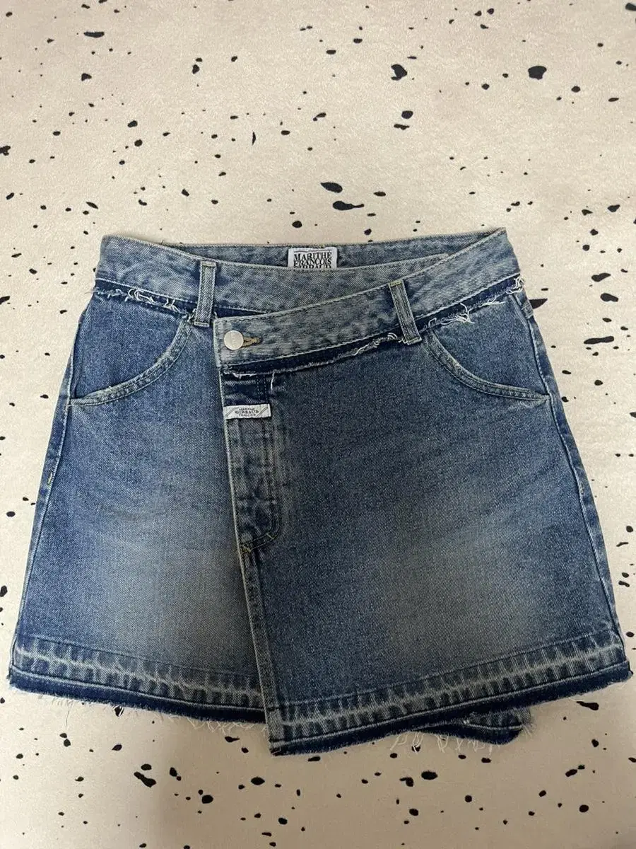 마리떼 프랑소와 저버 wrap denim skirt s